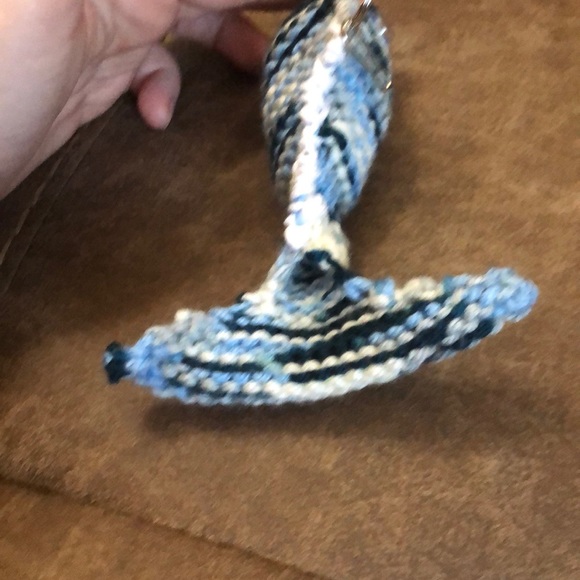 Sold -🆕 Handmade Knitted Fish Backpack Buddy 🆕 - Picture 4 of 8